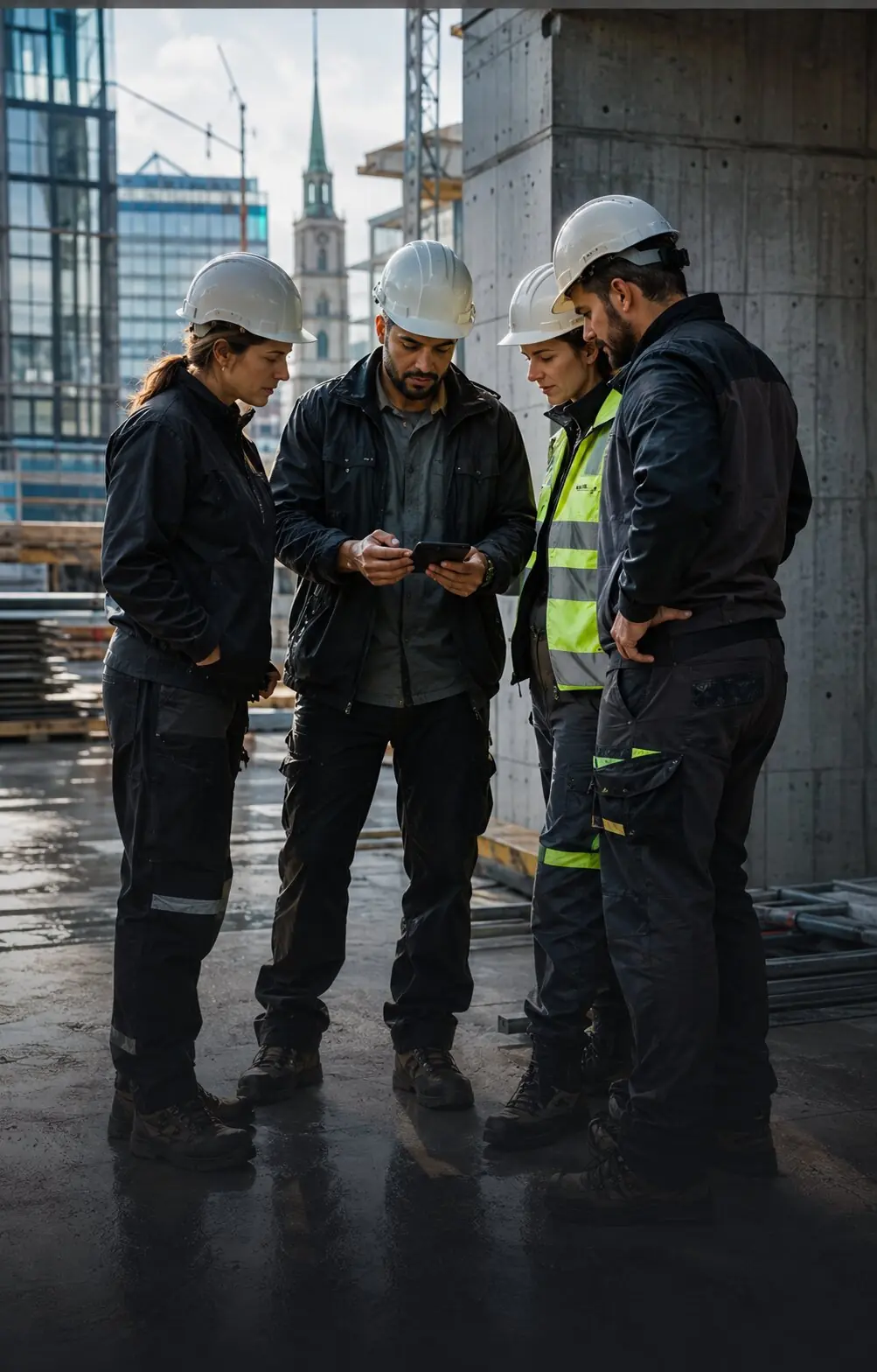 Construction work through WorkHive