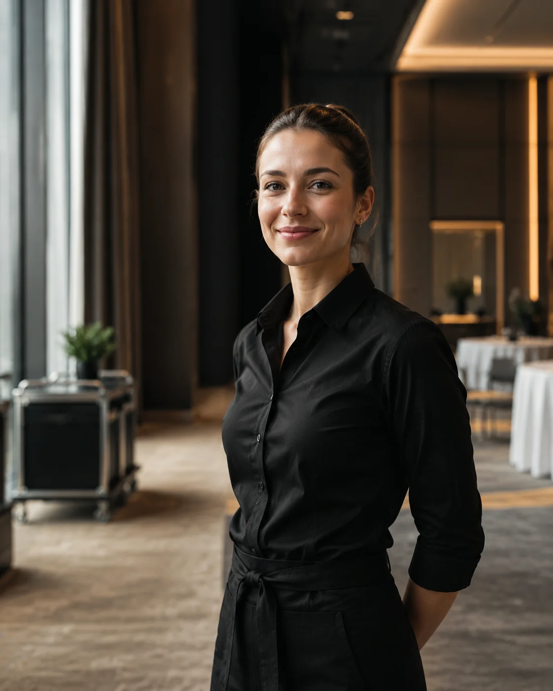 Hospitality professional ready for a WorkHive shift